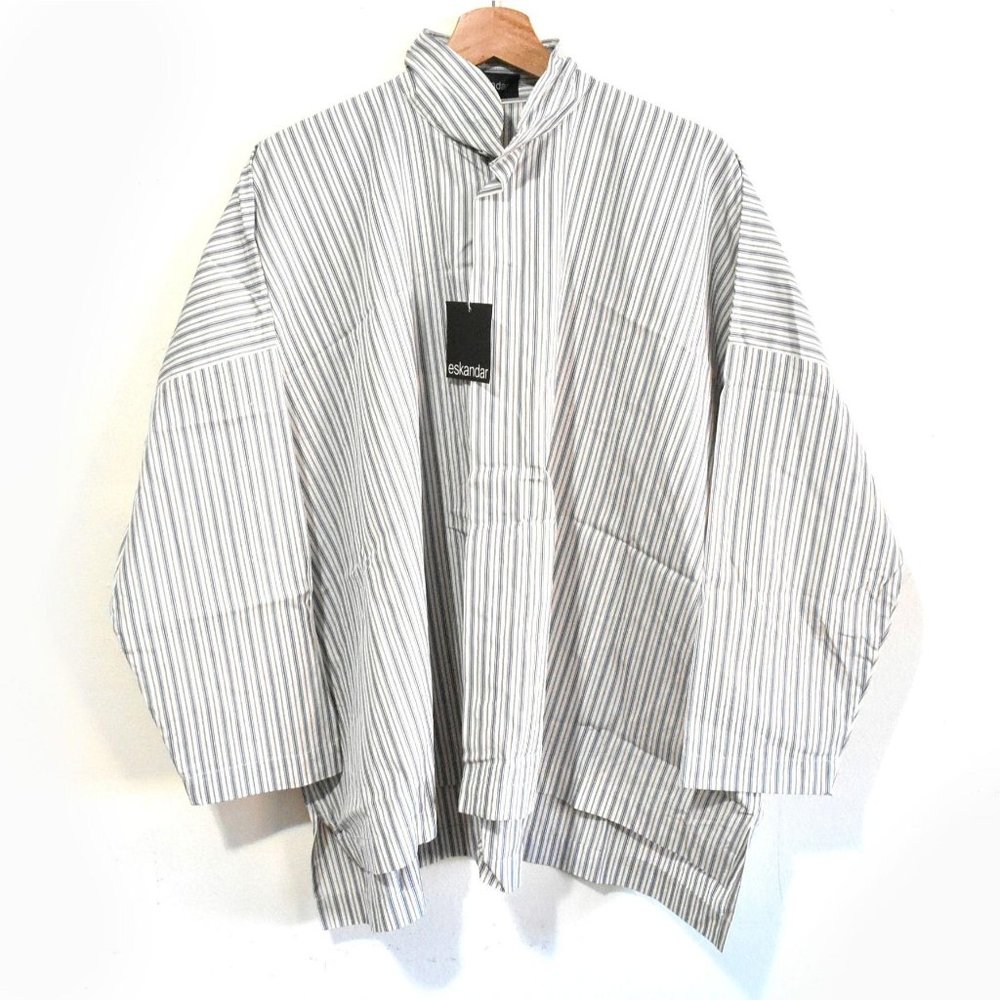 Eskandar NWT $830 Women Shirt Top Blouse Sz 1 Doub